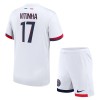 Camisola Paris Saint-Germain Vitinha 17 Criança Equipamento Alternativa 2024-25 Manga Curta